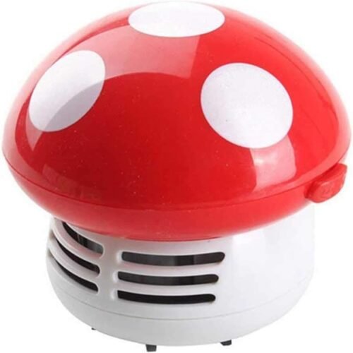 Mini Cute Table Dust Vacuum Cleaner, Mushroom Shaped New Portable