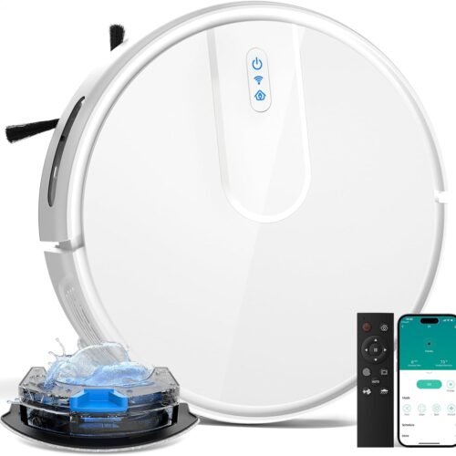 Robot Vacuum and Mop Cleaner with 4500Pa Suction, Advanced 3D Obstacle Avoidance