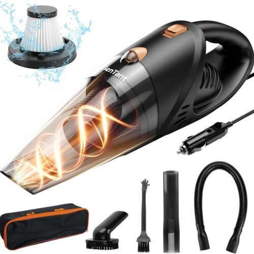 Car Vacuum Cleaner, Portable Handheld Car Vacuum Cleaner with 7000PA Suction