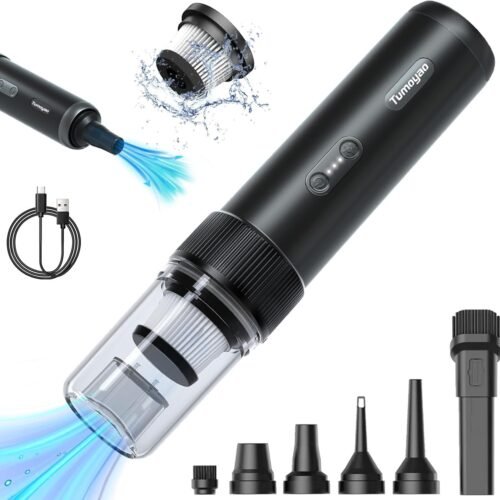 Handheld Car Vacuum Cordless,4 in 1 Portable Cleaner,21000pa High Power Suction