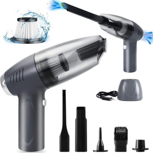 Cordless Vacuum Cleaner, Handheld Vacuum 9000Pa Strong Suction, USB Rechargeable