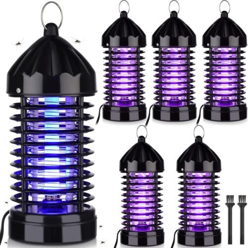 6 Pcs Mosquito Killer Electric Mosquito Zappers Electric 220V Insect Fly Trap Fly Zapper Mosquito Killer